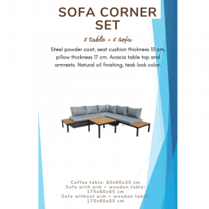 Corner Sofa Outdoor Furniture Set